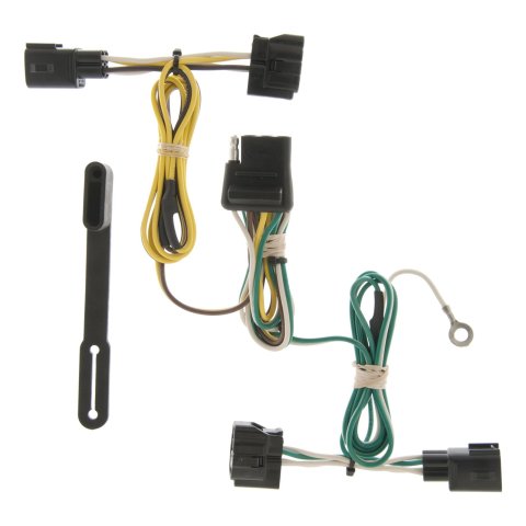 CURT Custom Wiring Connector Harnesses for 1998-2006 WRANGLER - 55363 Vehicle Towing Harness Adapter, T-Connector, 2-Wire System, Jeep, Each