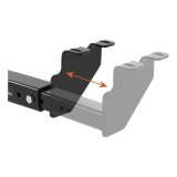 CURT Class 2 Receiver Hitch 12923 Trailer Hitch, II, 1-1/4 in. Multi-Fit Receiver, Black, Square Tube, Each thumbnail 3