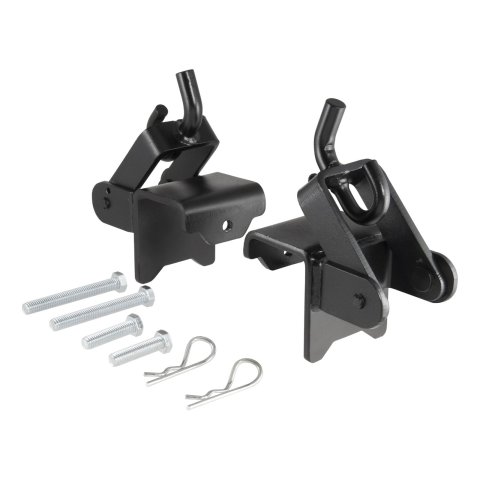 CURT Weight Distribution Replacement Hardware 17208 Hook-Up Brackets, Trailer Tongue Side, for use with LP Tank, Pair