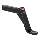 CURT Powdercoated Ball Mounts 45100 Receiver Hitch Mount, Steel, Black, 2 in. Square, 8 in. Drop, 6 in. Rise, 10.25 in. Length, Each thumbnail 1