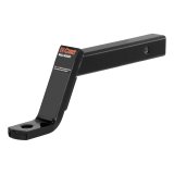 CURT Powdercoated Ball Mounts 45280 Receiver Hitch Mount, Steel, Black, 2 in. Square, 6 in. Drop, 4 in. Rise, 14.25 in. Length, Each thumbnail 1