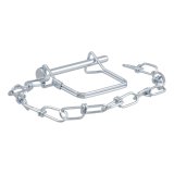 CURT Coupler Safety Pins 25012 Trailer Pin, 1/4 in. Diameter, Steel, Zinc Finish, Each thumbnail 1