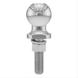 CURT Hitch Balls 40019 Ball, Chrome, 2 in. Ball, 0.750 in. Diameter Shank, 3 in. Length Shank, 3,500 lbs., Each thumbnail 1