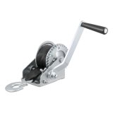CURT Hand Winches 29433 Winch, Manual, 900 lbs. Pull Rating, 6.50 in. Handle Length, 15 ft. Length Winch Strap with Hook, Each thumbnail 1