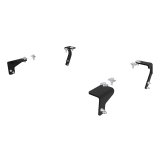 CURT Semi-Custom Fifth Wheel Brackets for 2011-2021 1500, 2019-2024 1500 CLASSIC, 2009-2010 RAM - 16306 Mounting Brackets, Semi-Custom, Steel, Black Powdercoat, Dodge, Ram, Kit thumbnail 2