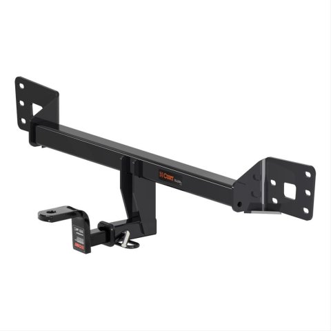 CURT Class 1 Receiver Hitch 114893 Hitch, I, 1/4 in. Receiver, Square Tube Welded, Black Powdercoated, with Old-Style Ball Mount, Ford, Focus RS, Each
