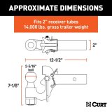 Curt Manufacturing Tow Hooks and Covers 48406 Hitch, SecureLatch Hitch thumbnail 2