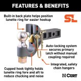 Curt Manufacturing Tow Hooks and Covers 48406 Hitch, SecureLatch Hitch thumbnail 3