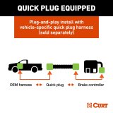 CURT Discovery NEXT Brake Controllers 511266 Trailer Controller, NEXT, Operates 2-8 Brakes, 1-4 Axles, LED, Under Dash Mount, Black, Plastic, Time Delay Activation, Set of 6 thumbnail 6