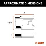 CURT Discovery NEXT Brake Controllers 511266 Trailer Controller, NEXT, Operates 2-8 Brakes, 1-4 Axles, LED, Under Dash Mount, Black, Plastic, Time Delay Activation, Set of 6 thumbnail 7