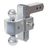 CURT Adjustable Ball Mounts 45363 Receiver Hitch Mount, Adjustable, 2 in. Square, 5.50 in. Drop, 2 in. ball, 2 5/16 in. Ball, Each thumbnail 1