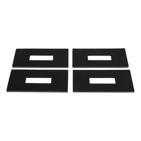CURT Sound Dampening Pads 16900 Fifth Wheel Hitch Replacement Components, Trailer Hitch, Fifth Wheel Pads, Set of 4