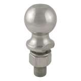 CURT Hitch Balls 40084 Ball, Stainless Steel, 2 5/16 in. Ball, 1 in. Diameter Shank, 2.125 in. Length Shank, 7,500 lbs., Each thumbnail 1