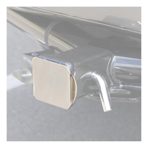 CURT Hitch Tube Covers 22170 Receiver Cover, 2 in. x 2 in., Plastic, Chrome Plated, Universal, Each