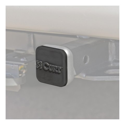 CURT Hitch Tube Covers 22272 Receiver Cover, 2 in. x 2 in., Rubber, Black, Universal, Each thumbnail 1