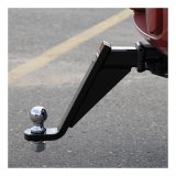 CURT Powdercoated Ball Mounts 45112 Receiver Hitch Mount, Black, 2 in. Square, 10 in. Drop, 8 in. Rise, 10.25 in. Length, Each thumbnail 1