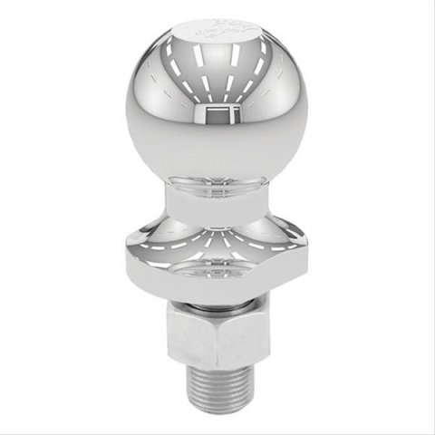 CURT Hitch Balls 40001 Ball, Chrome, 1 7/8 in. Ball, 0.750 in. Diameter Shank, 1.625 in. Length Shank, 2,000 lbs., Each