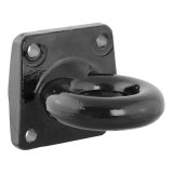 CURT Forged Alloy Mount Style Lunette Eyes 48560 Eye, 60,000 lbs. GTW, 3 in. Eye Diameter, 6 in. Base Length, 6 in. Base Width, Steel, Black, Each thumbnail 2