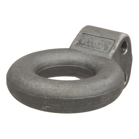 CURT Forged Alloy Lunette Eyes 48660 Eye, 24,000 lbs. GTW, 3 in. Eye Diameter, Steel Black, Each
