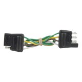 CURT Trailer Wiring Harness Extensions 58380 Harness, 12 in. Length, 4 Way Flat Connector, Universal, Each thumbnail 2