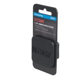 CURT Hitch Tube Covers 22275 Cover, Rubber, Black, Curt Manufacturing Logo, 1 1/4 in. Receiver Size, Each thumbnail 2