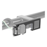 CURT Trailer Wire Connector Brackets 58000 Bracket, Type, Steel, Black, Designed for 2 in. Square Tube Receiver Hitch, Each thumbnail 3