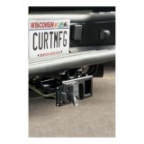 CURT Trailer Wire Connector Brackets 58000 Bracket, Type, Steel, Black, Designed for 2 in. Square Tube Receiver Hitch, Each thumbnail 4