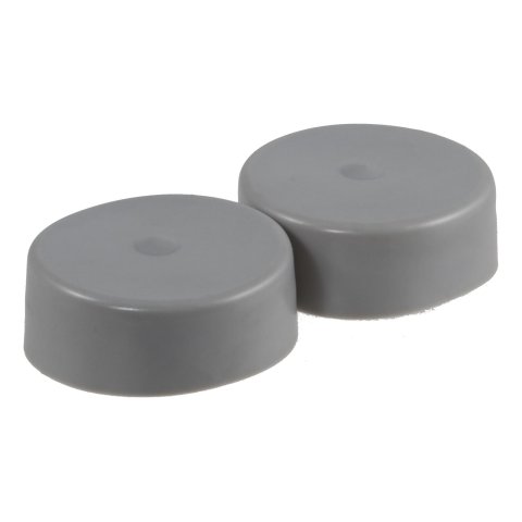 CURT Wheel Bearing Protector Dust Covers 23244 Cover, Rubber, Gray, 2.440 in. Diameter, Pair