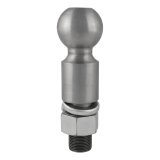 CURT Hitch Balls 40087 Ball, 2 5/16 in. Ball, 1.250 in. Diameter Shank, 2.625 in. Length Shank, 25,000 lbs., 2.0 in. Rise, Each thumbnail 2