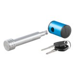 CURT Receiver Locks 23502 Hitch Lock, Stainless Steel Pin, Natural, Keys, 0.625 in. Hole Size, 2 in. Receiver, Each thumbnail 1