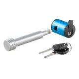 CURT Receiver Locks 23502 Hitch Lock, Stainless Steel Pin, Natural, Keys, 0.625 in. Hole Size, 2 in. Receiver, Each thumbnail 2