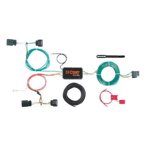 CURT Custom Wiring Connector Harnesses for 2015-2022 PROMASTER CITY - 56270 Adapter, Vehicle Towing Harness, 3 to 2 Powered Converter, Ram, Kit thumbnail 1