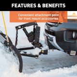CURT Class 3 Receiver Hitch 31093 Trailer Hitch, III, 2 in. Receiver, Front Mount, Black Powdercoated, Square Tube, 500 lb. Max Tongue, 5,000 Max Trailer, Ram, Each thumbnail 8