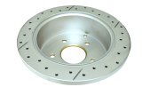 DBA Street Series X-Gold Disc Brake Rotors DBA041X Rotor, Cross-Drilled, Slotted, X-Gold, Uni-Directional, Pontiac, GTO, Rear, Each thumbnail 4