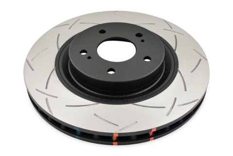 DBA Club Spec 4000 T3 Brake Rotors DBA4928S Rotor, T3, Iron, Black Anodized, Slotted Surface, Nissan, Front, Each thumbnail 5