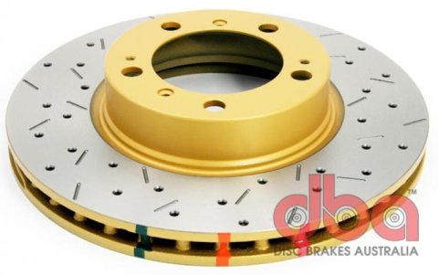 DBA HD Series 4000XS Brake Rotors for 1997-2010 911, 2001-2010 BOXSTER, 2006-2008 CAYMAN - DBA42394XS Disc Rotor, Cross-Drilled, Slotted, 4000 XS Series, Uni-Directional, Porsche, Front, Each thumbnail 5