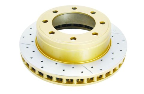 Disc Brakes Australia USA LLC Brake Rotors DBA2814X Street Gold Cross-drilled/slotted SLD [ VW Golf GTI MK6 12-> R ] thumbnail 6