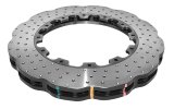 Disc Brakes Australia USA LLC Brake Rotors DBA52844.1WXD 5000 Rotor Cross Drilled/Dimpled WAVE KP 370mmx34mm [ AUDI-RS3 -> F ] NAS Nuts Included thumbnail 1
