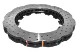 Disc Brakes Australia USA LLC Brake Rotors DBA52844.1WXD 5000 Rotor Cross Drilled/Dimpled WAVE KP 370mmx34mm [ AUDI-RS3 -> F ] NAS Nuts Included thumbnail 2
