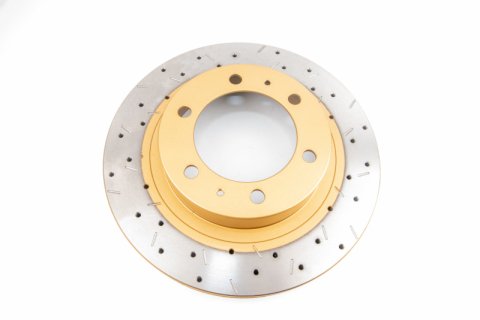 DBA HD Series 4000XS Brake Rotors DBA42716XS Disc Rotor, Cross-Drilled, Slotted, 4000 XS Series, Uni-Directional, Toyota, Front, Each thumbnail 5