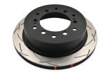 DBA Club Spec 4000 T3 Brake Rotors DBA42737S Rotor, T3, Vented, Slotted Surface, Iron, Black Painted, Lexus, Toyota, Rear, Each thumbnail 5