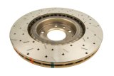 DBA HD Series 4000XS Brake Rotors DBA42550XS Disc Rotor, Cross-Drilled, Slotted, 4000 XS Series, Uni-Directional, Mazda, Front, Each thumbnail 4