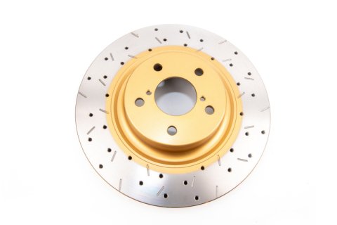 DBA HD Series 4000XS Brake Rotors DBA4650XS Disc Rotor, Cross-Drilled, Slotted, 4000 XS Series, Uni-Directional, Subaru, Front, Each thumbnail 4