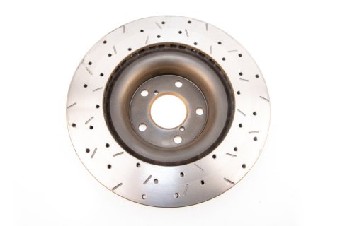 DBA HD Series 4000XS Brake Rotors DBA4650XS Disc Rotor, Cross-Drilled, Slotted, 4000 XS Series, Uni-Directional, Subaru, Front, Each thumbnail 5