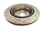 DBA HD Series 4000XS Brake Rotors for 2008-2014 IMPREZA, 2015-2016 WRX STI - DBA42656XS-10 Rotor, 4000XS, Vented, Cross-Drilled and Slotted Surface, Iron, Gold Painted, Subaru, Each thumbnail 9