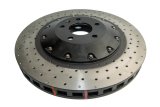 Disc Brakes Australia USA LLC Brake Rotors DBA52778BLKXD 5000 Fully Assembled 2-piece Black Anodised Hat Cross Drilled/Dimpled KP [ Audi S6 V10 06-12 F ] thumbnail 1