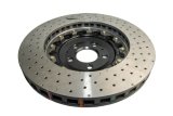 Disc Brakes Australia USA LLC Brake Rotors DBA52778BLKXD 5000 Fully Assembled 2-piece Black Anodised Hat Cross Drilled/Dimpled KP [ Audi S6 V10 06-12 F ] thumbnail 3