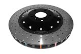 Disc Brakes Australia USA LLC Brake Rotors DBA52778BLKXD 5000 Fully Assembled 2-piece Black Anodised Hat Cross Drilled/Dimpled KP [ Audi S6 V10 06-12 F ] thumbnail 4