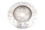 Disc Brakes Australia USA LLC Brake Rotors DBA2702X Rotor, Cross-Drilled, Slotted, Street Series X-Gold, Uni-Directional, thumbnail 4