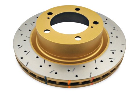 DBA HD Series 4000XS Brake Rotors for 2009-2010 FJ CRUISER, 2007-2015 LAND CRUISER - DBA42722XS Disc Rotor, Cross-Drilled, Slotted, 4000 XS Series, Uni-Directional, Toyota, Front, Each thumbnail 5